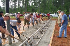 Concrete pour