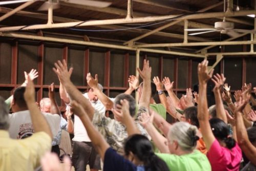 Praying over Pine Lake